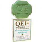 QEI + PARIS - Activo Rendimiento Multi-acción - Jabón Purificante Exfoliante Piel Ligera y sin Mancha con Aceite de Almendras Dulces - 200g.